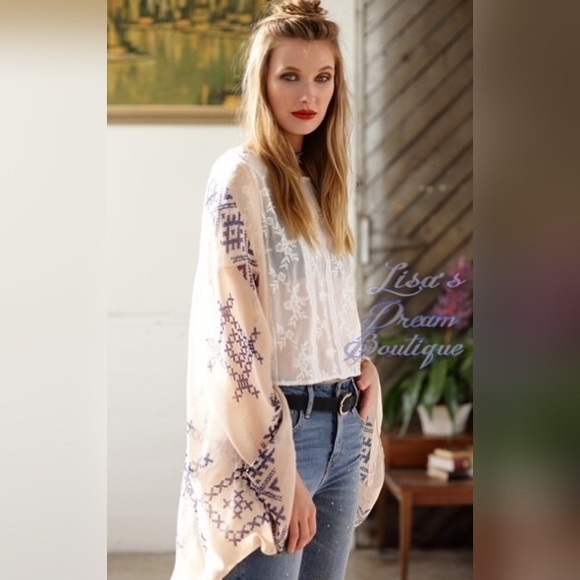 1 Left✔️Boho Embroidered Shawl - Picture 4 of 4